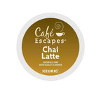 Cafe Escapes Chai Latte K-Cup Pods, 96 Count - Keurig Compatible
