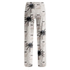 Hearthz Halloween Flannel Pajama Pants Women Plush Fuzzy Pajama Pants for Women Plaid Warm Cozy Pj Bottoms Lounge Pants Flannel Pants for Women