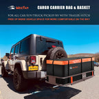 MeeFar Roof Cargo Basket 51 x 36 x 5 in with Waterproof Bag - MF-BSK-AND-BAG