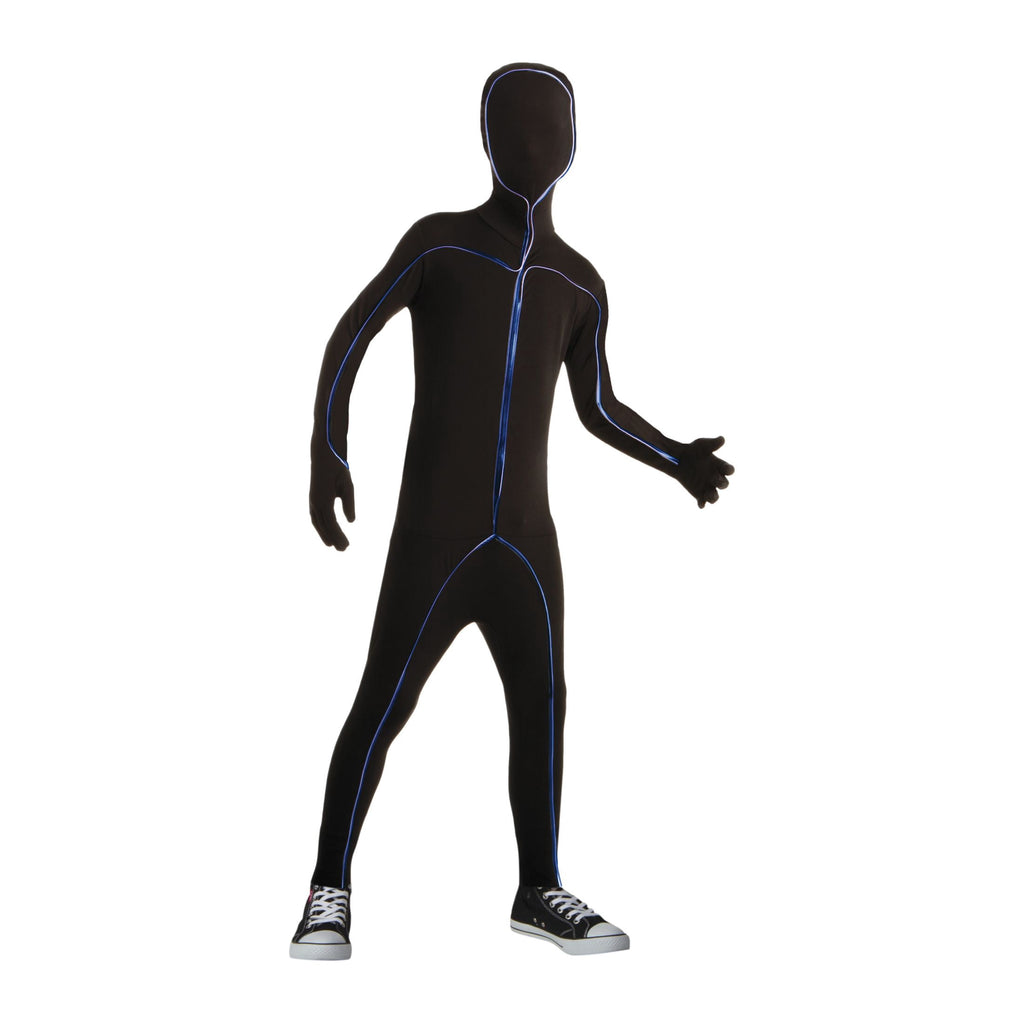 Light Up Stick Figure Halloween Costume for Children, Boys Size X-Large (14/16), by Way to Celebrate