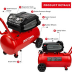 CRAFTSMAN Hard Air Compressor, 10 Gallon, 1.8 HP, 175 PSI, 4.0 CFM @ 90 PSI - CMXECXA0201041