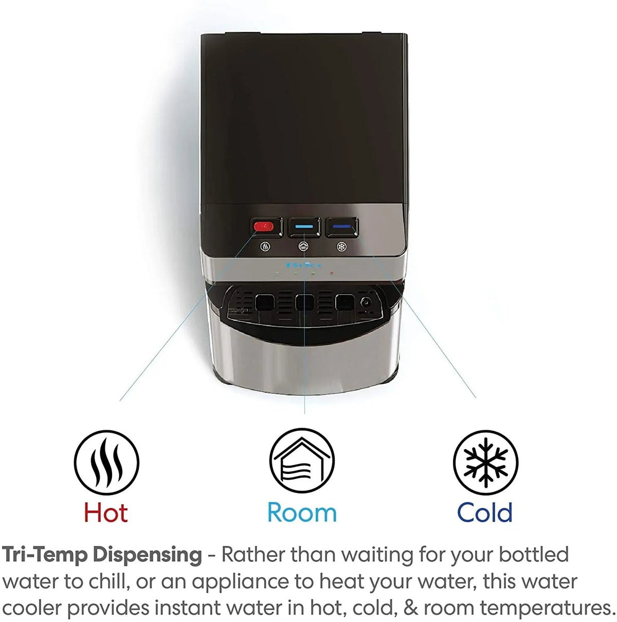 Brio Self-Cleaning Bottom-Loading Water Cooler Dispenser - 3 Temperature Settings