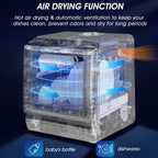 AIRMSEN Portable Countertop Dishwasher, 5-Liter Built-In Water Tank, 5 Washing Programs - AE-TDQR03