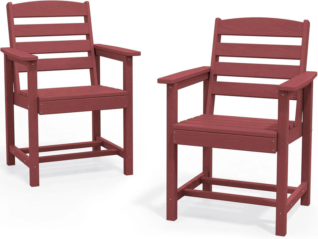 SERWALL 7-Piece HDPE Patio Dining Set, Aruba, 66.9in D x 32.2in W x 29.1in H