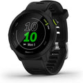 Garmin GPS Running Smartwatch With Heart Rate Monitor, 2-Week Battery, Black - Forerunner 55