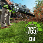 EGO POWER+ Cordless Electric Leaf Blower 765 CFM With 56V 5.0Ah Battery And Charger - LB7654