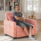 3-in-1 Convertible Pullout Sleeper Chair Bed - 75in x 26in x 17in