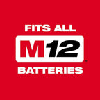 Milwaukee M12 FUEL 12V 3/8 in Ratchet & 1/4 in Impact Driver 2-Tool Kit - 3453-20, 2567-20, 48-11-2420, 48-59-2401