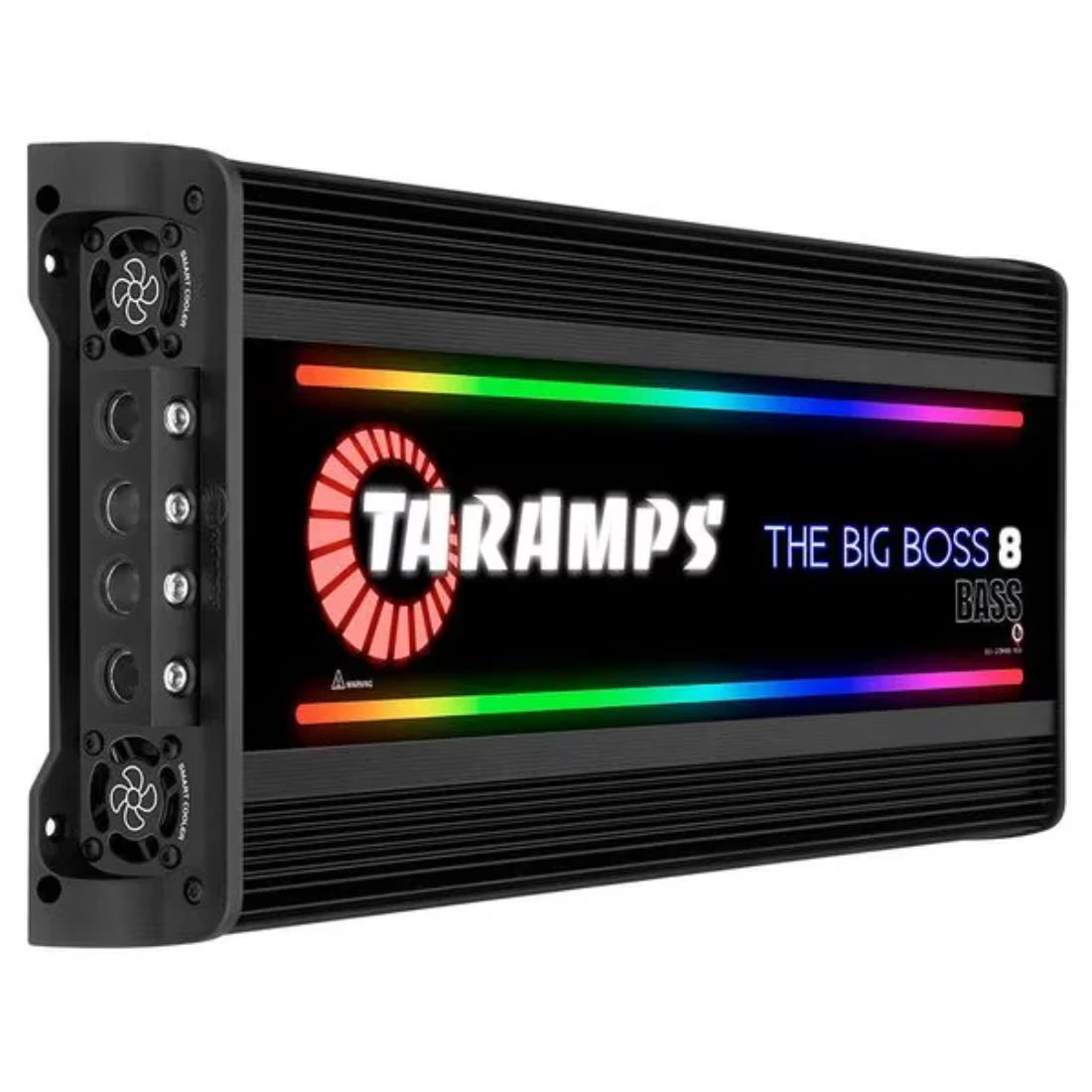 Taramps 1-Channel 8000W RMS 0.5-2 Ohms RGB Car Amplifier - THE BIG BOSS 8 BASS