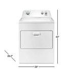 Whirlpool 7.0 Cu. Ft. Electric Dryer With AutoDry System And Wrinkle Shield - White