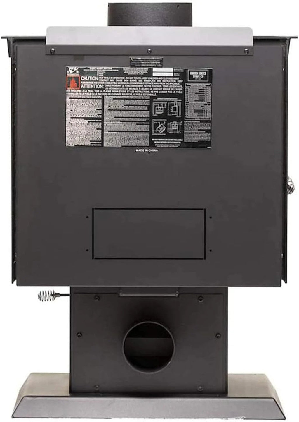 Ashley Hearth 68,000 BTU Pedestal Wood Stove, 1,200 Sq. Ft. - AW1120E-P