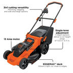 BLACK+DECKER 20 in. 13 Amp Corded Electric Walk-Behind Push Lawn Mower - MM2000