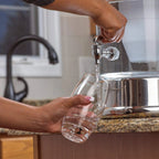 ZeroWater 40 Cup Ready-Pour Glass Water Dispenser With Water Quality Meter - BPA-Free