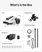 Mammotion YUKA Mini 500H Robotic Lawn Mower, 0.12 Acre, White - 500H