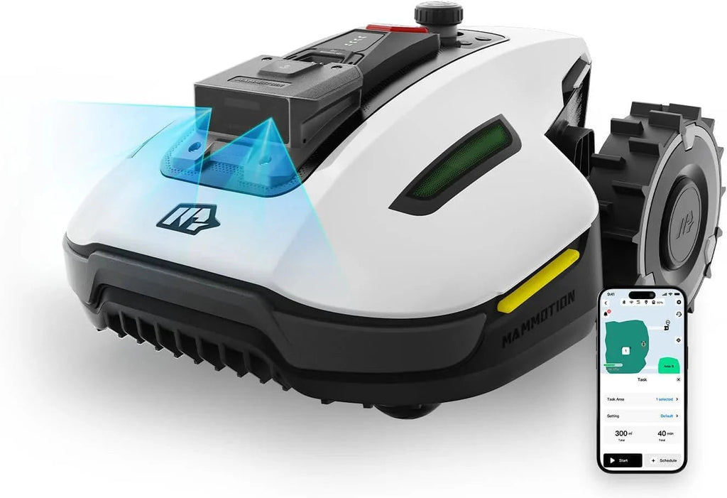 Mammotion YUKA Mini 500H Robotic Lawn Mower, 0.12 Acre, White - 500H