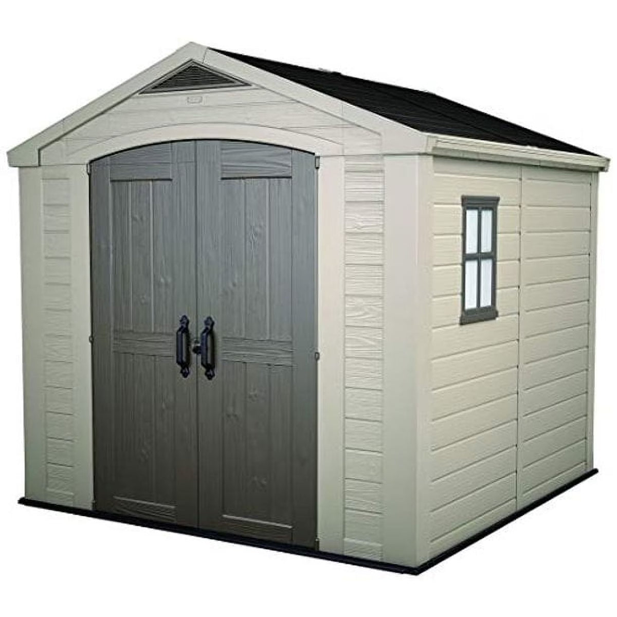 Keter Resin Outdoor Storage Shed, Taupe, 8 x 11 Foot - Factor