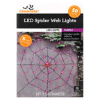 Indoor/Outdoor 50-Count LED Spider Web Lights, 5', Halloween by Way To Celebrate