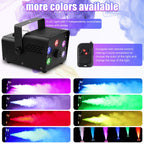 Wondnuga Halloween Fog Machine Smoke Machine 550W 3-in-one RGB Light Beads Smoke Machine Remote Control for Halloween Party Wedding