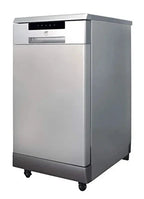 SPT Portable Dishwasher, 18 inch, Stainless Steel, 8 Place Settings, 52 dB