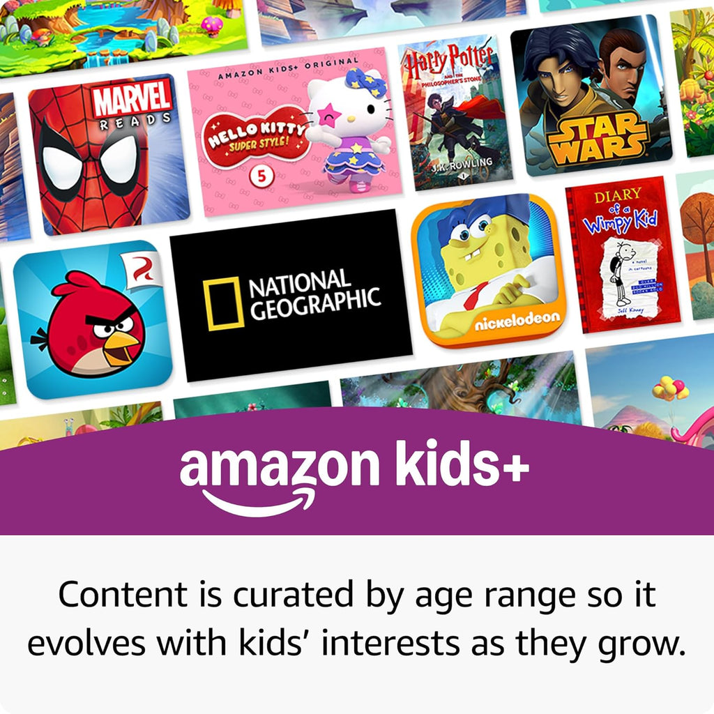 Amazon Fire HD 10 Kids Pro Tablet, Ages 6-12, 10.1 in HD Screen, 32 GB, Happy Day