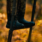 Jumbo Jack Ladder Stand With Adjustable Shooting Rail, 26 in x 31 in Platform, Mesh Seat