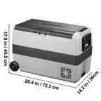 VEVOR Dual-Zone Car Refrigerator Freezer, 48QT - T45K