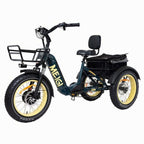 DWMEIGI Silverado 20 Foldable Fat Tire Electric Trike 48V/14AH 750W, 330LBS - MG2301