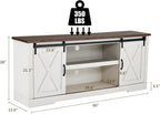 AMERLIFE Farmhouse TV Stand 66 in for TVs Up To 75 Inches