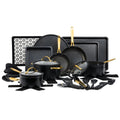 Thyme & Table 32-Piece Non-Stick Cookware & Bakeware Set - Black