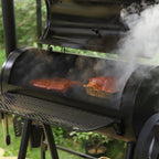 941 Sq. In. Charcoal Grill With Offset Smoker - Black