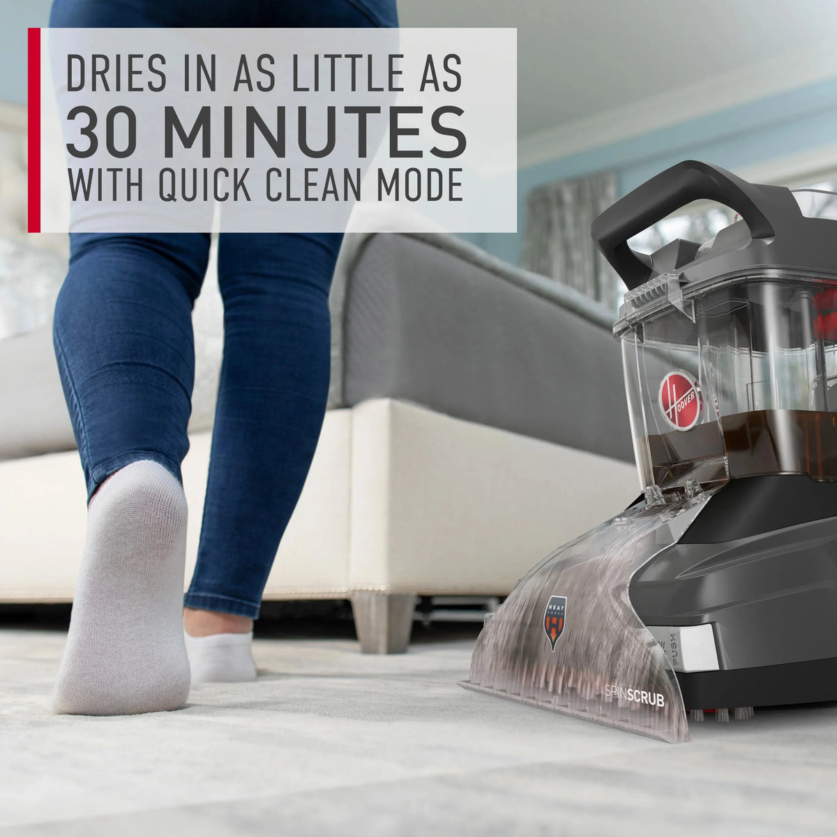 Hoover PowerScrub XL Upright Carpet Cleaner for Carpets, Rugs & Upholstery - FH68010