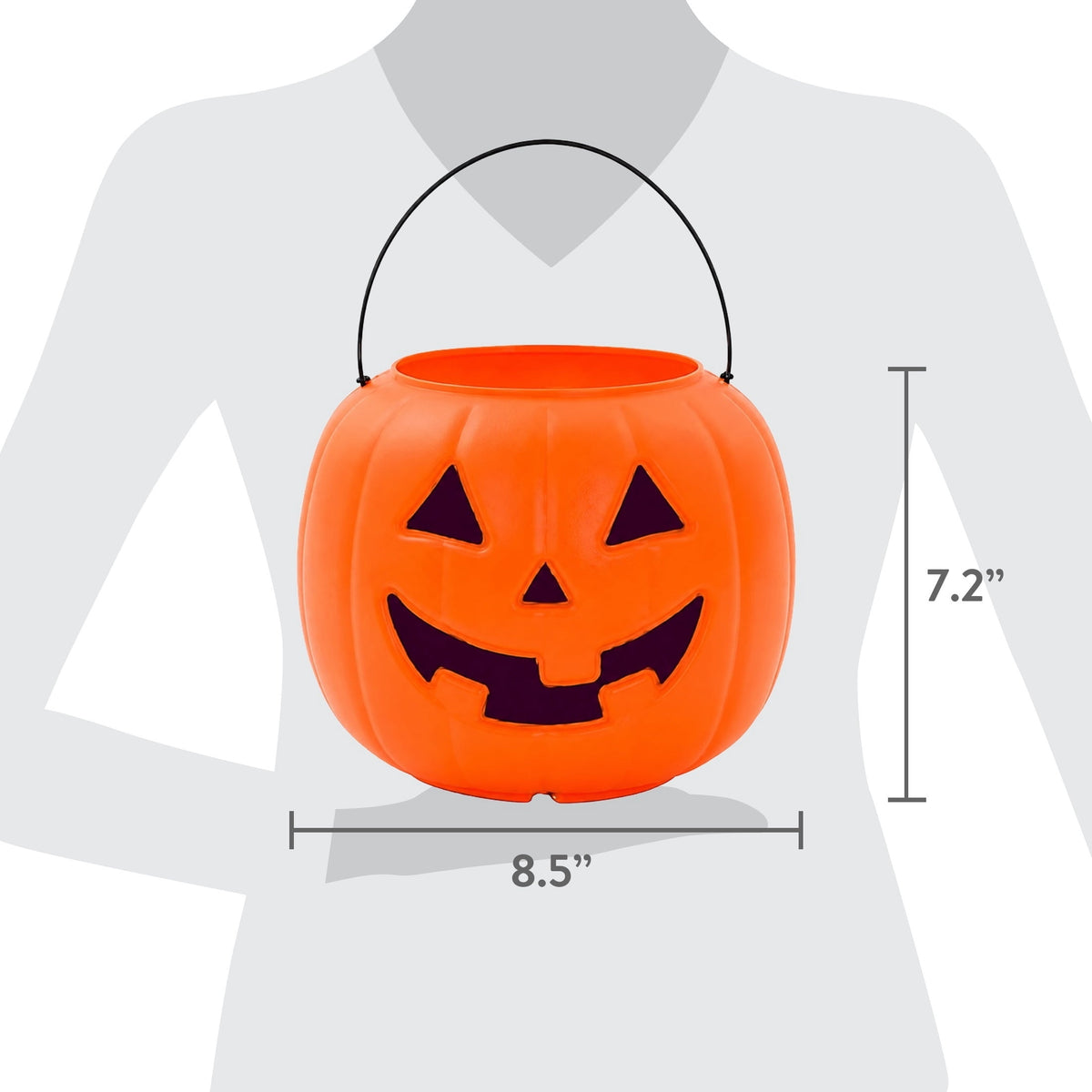Way To Celebrate 30-Count 8 in Orange Plastic Jack-o'-Lantern Pumpkin Buckets