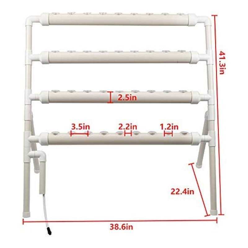 HYDDNice Hydroponic Grow Kit, 4 Layers, 36 Plant Sites
