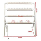 HYDDNice Hydroponic Grow Kit, 4 Layers, 36 Plant Sites