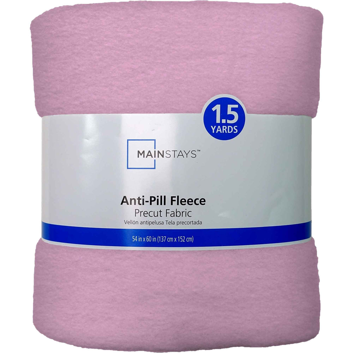 Mainstays 1.5 Yards 100% Polyester Lux Anti-pill Fleece Solids, 60" Wide for Crafts