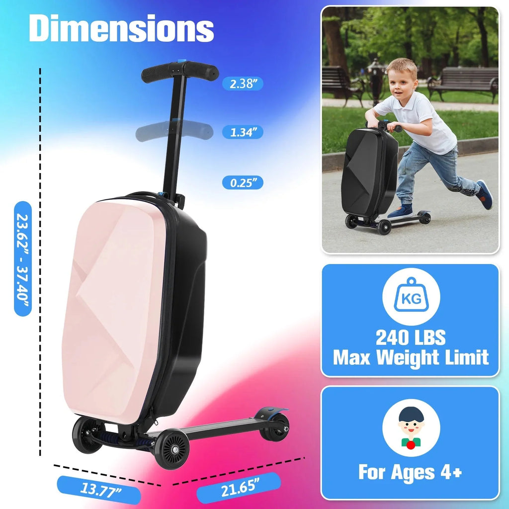 Advwin Scooter Luggage, 37 L, Pink