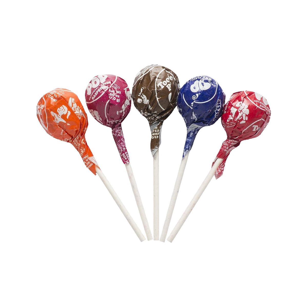 1 1/4" Bulk 100 piece Multicolor Tootsie Pops Candy
