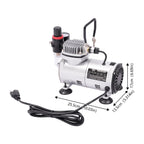 Airbrush Spray Booth Kit With LED Light, Filter Hose And Spray Guns For Model Painting