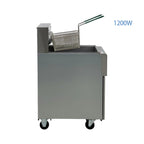 Commercial Electric Deep Fryer, 40 lbs Capacity, 220V, 1200W, 2 Baskets