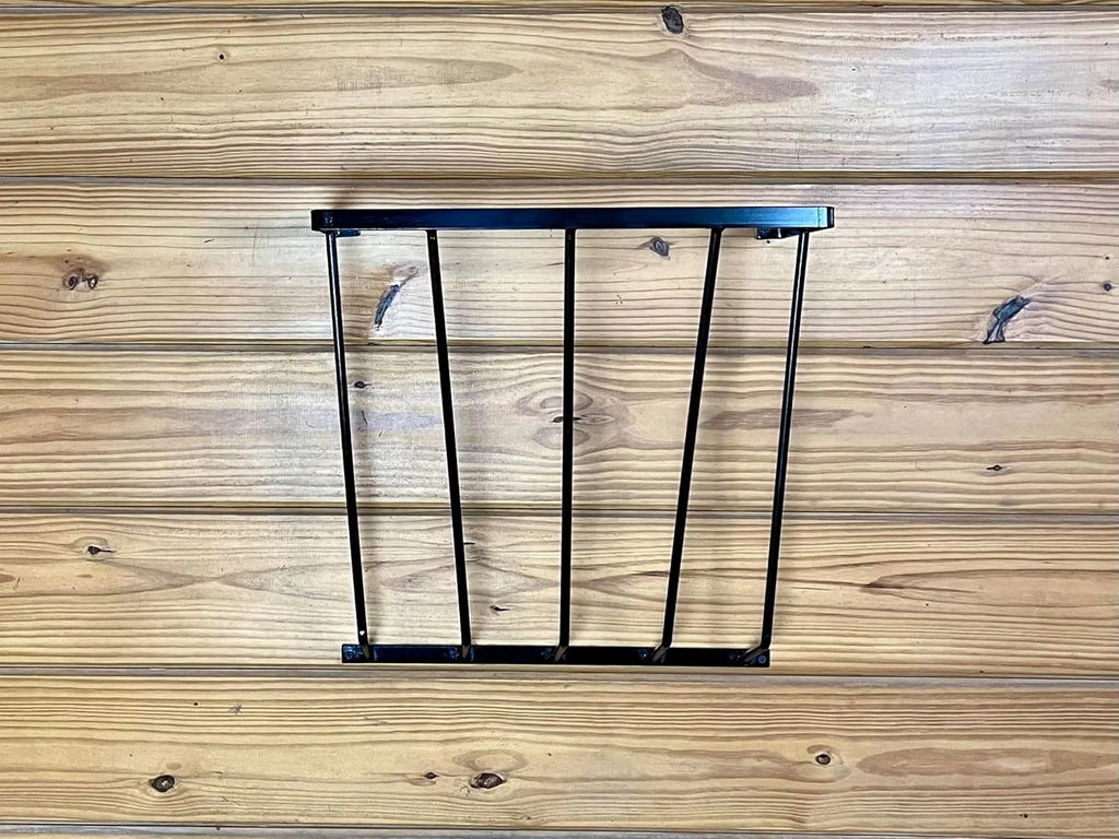 Dutch Ranch Steel Wall Hay Rack, Black, 18.5 in Long