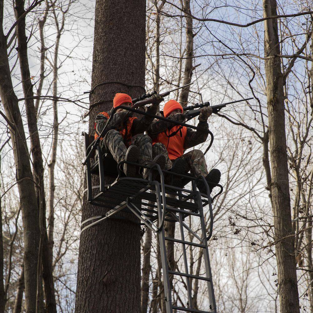 21-Foot 2-Person Ladder Treestand With Adjustable Shooting Rail