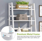 5-Tier Ladder Bookshelf Bookcase With 5 Shelves
