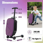 Advwin Scooter Luggage, 37 L, Pink