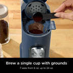 Ninja Pods & Grounds Single-Serve Coffee Maker, 56-oz. Reservoir, Stone - PB041ST