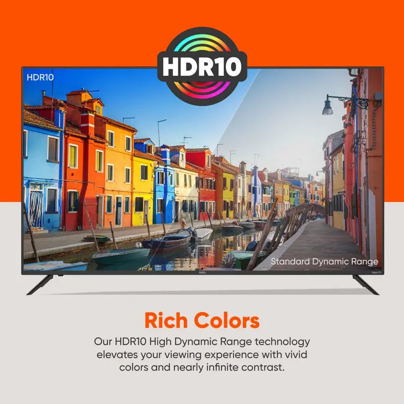 onn. 50 inch Class 4K UHD LED Roku Smart TV - 2160p