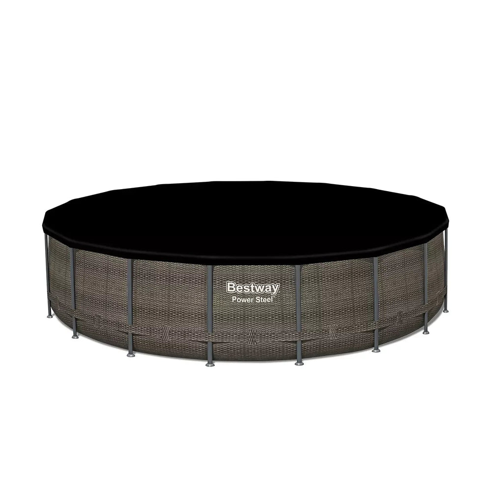 Bestway Round Above-Ground Pool Set, 18-ft x 48-in - Power Steel
