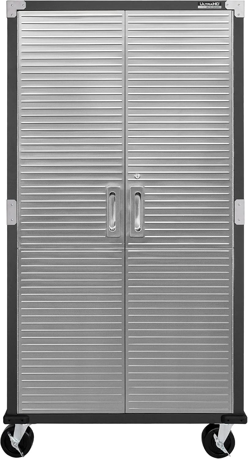 Seville Classics Steel Storage Cabinet, 36 inch W x 18 inch D x 72 inch H - UltraHD