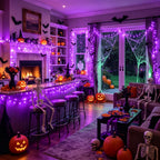 Scidweet Halloween String Lights, 105 FT 300 LED Twinkle Fairy Lights for Indoor Outdoor Halloween Decorations