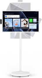 32-Inch Portable Rolling Touch Screen TV, 1080P FHD, Android 13, 8G RAM+128G Storage - SW3295T