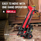 Electric Log Splitter 7-Ton, 15 Amp, Horizontal Full Beam Design With Steel Wedge